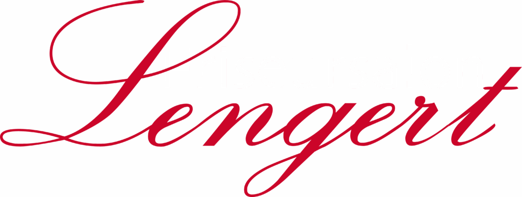 Friseursalon Lengert - (Inhaberin Friseurmeisterin Susanne Weinrich) Schönheit beginnt mit Selbstbewusstsein und einer guten Friseurin. - Logo rot-weiss